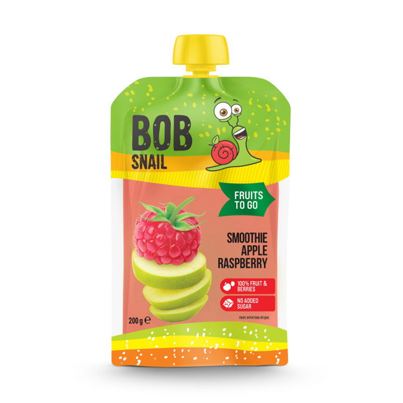 Смузі Bob Snail Яблуко-малина, 200 г